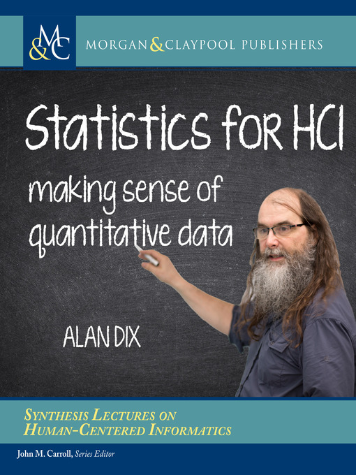 Title details for Statistics for HCI by Alan Dix - Available